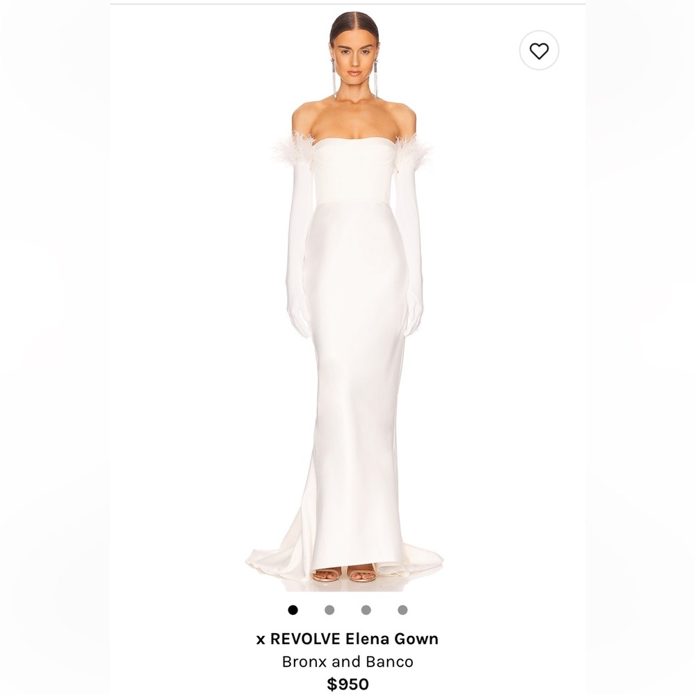 Bronx and Banco Elana Gown with Gloves size small